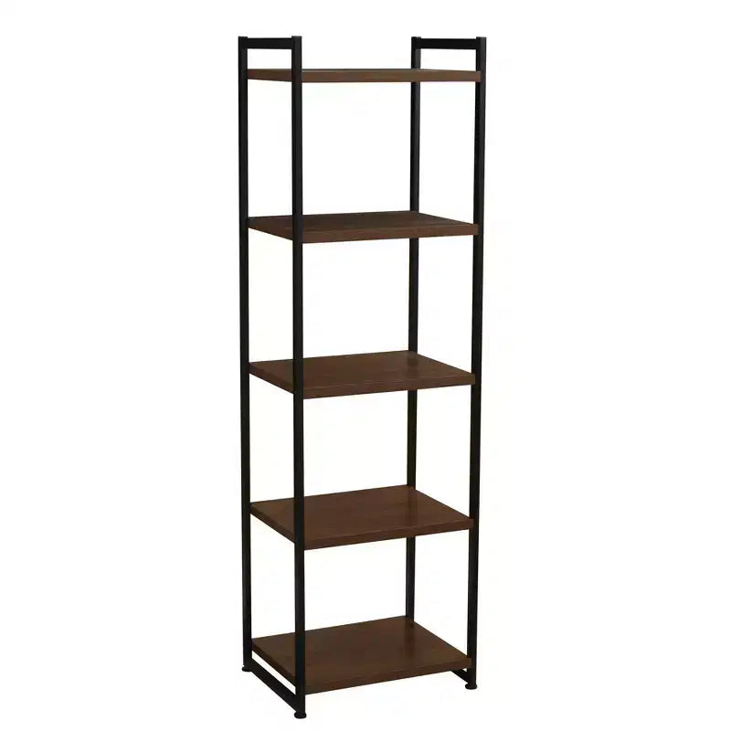 Étagère étroite blanche à 5 tablettes, assemblage par 1 personne