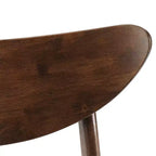 Chaise de salle à manger sans accoudoirs Acorn / Mahogany rembourrée, lot de 4
