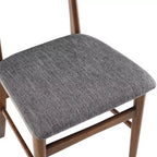 Chaise de salle à manger sans accoudoirs Acorn / Mahogany rembourrée, lot de 4