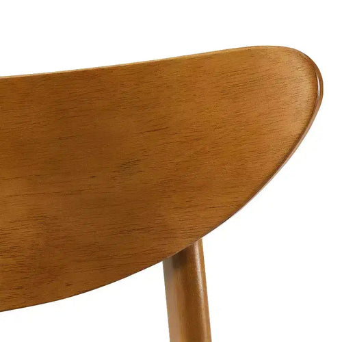 Chaise de salle à manger sans accoudoirs Acorn / Mahogany rembourrée, lot de 4