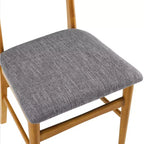 Chaise de salle à manger sans accoudoirs Acorn / Mahogany rembourrée, lot de 4