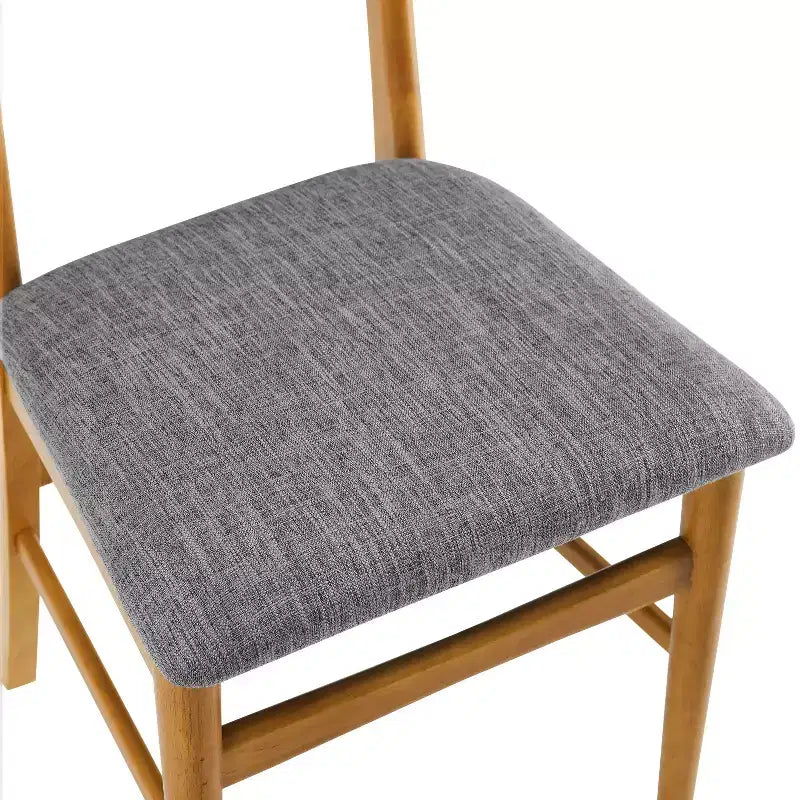 Chaise de salle à manger sans accoudoirs Acorn / Mahogany rembourrée, lot de 4