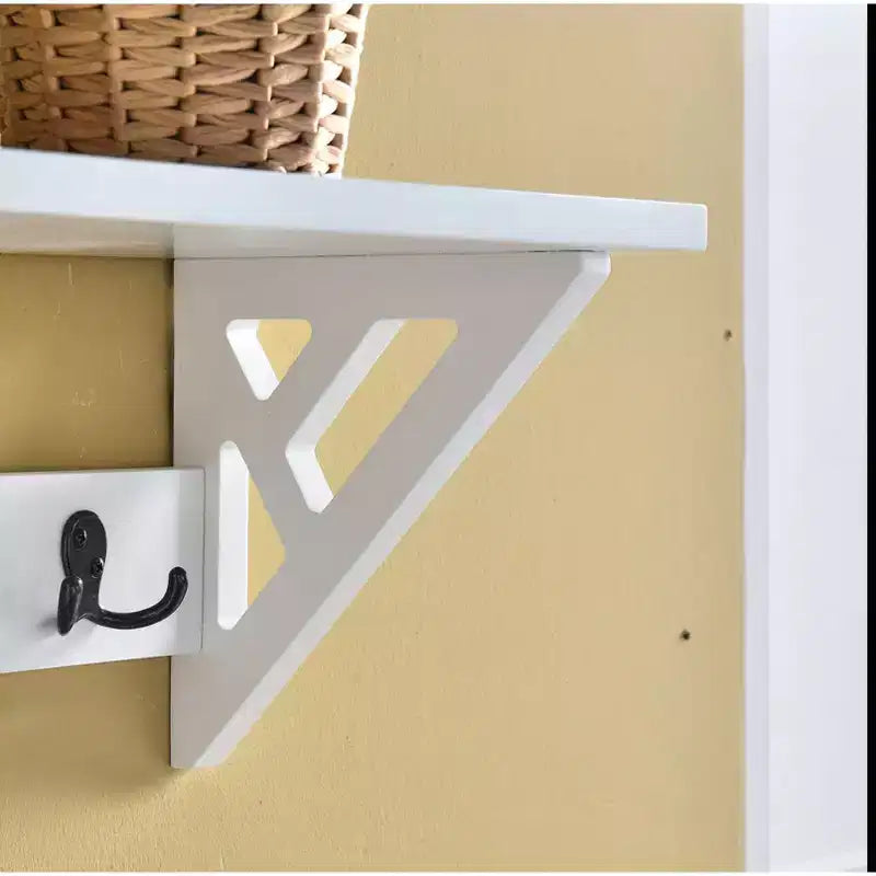Meuble d'entrée avec banc et 4 patères – Ensemble 2 pièces