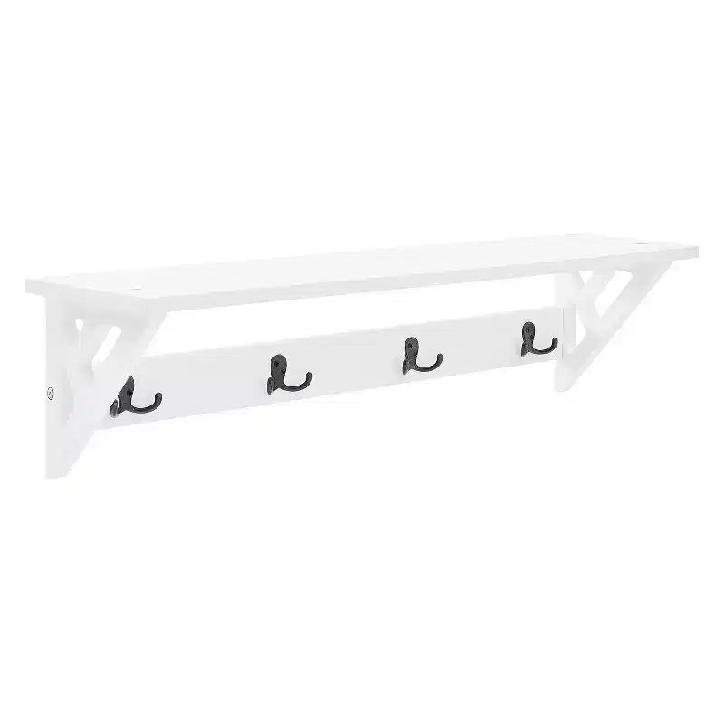 Meuble d'entrée avec banc et 4 patères – Ensemble 2 pièces