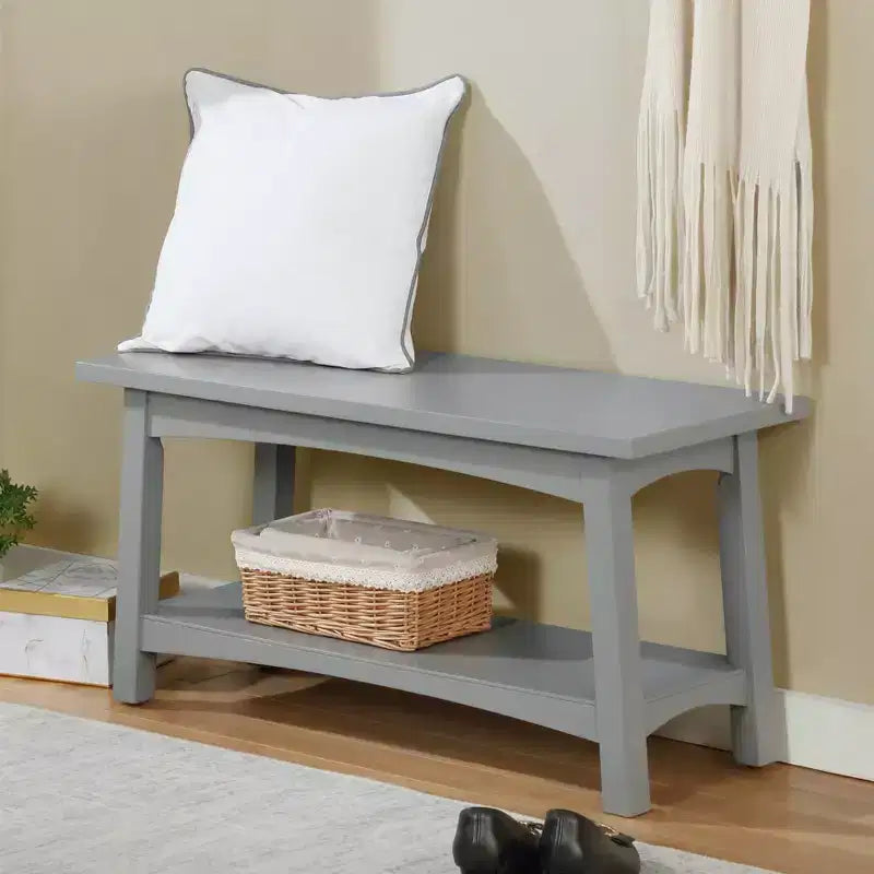 Meuble d'entrée avec banc et 4 patères – Ensemble 2 pièces