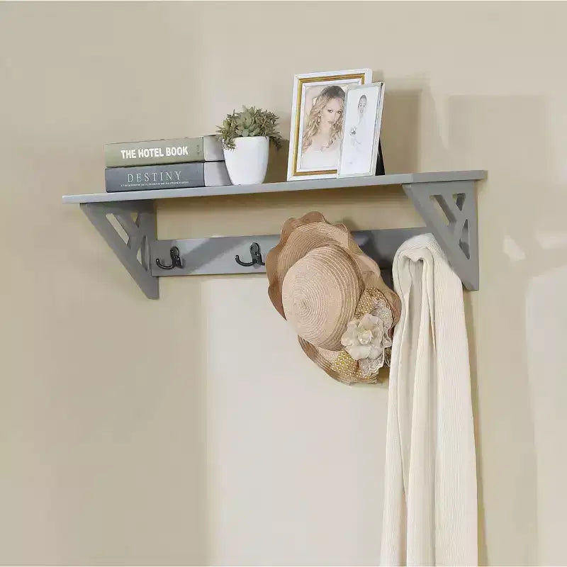 Meuble d'entrée avec banc et 4 patères – Ensemble 2 pièces