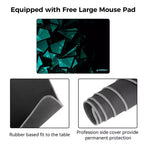 Bureau d'angle noir, 60"×23", individuel