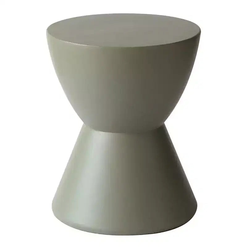 Table d'appoint sablier, noir / gris mousse / blanc, fibre de verre