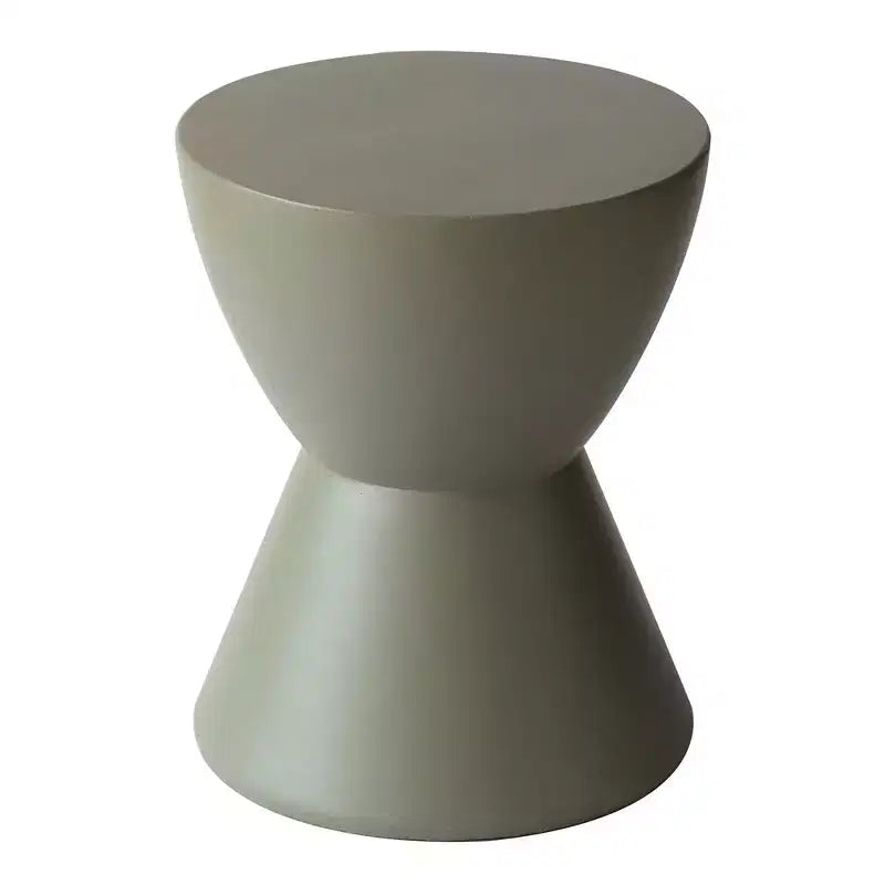 Table d'appoint sablier, noir / gris mousse / blanc, fibre de verre