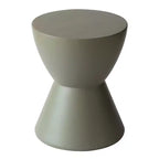 Table d'appoint sablier, noir / gris mousse / blanc, fibre de verre