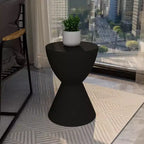 Table d'appoint sablier, noir / gris mousse / blanc, fibre de verre
