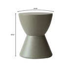 Table d'appoint sablier, noir / gris mousse / blanc, fibre de verre
