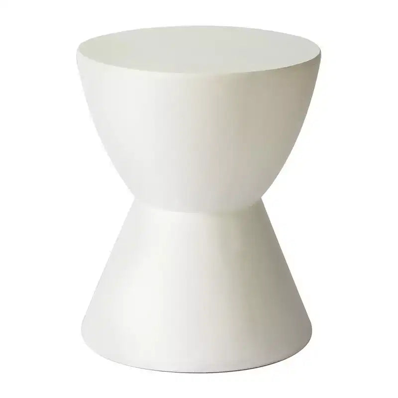 Table d'appoint sablier, noir / gris mousse / blanc, fibre de verre