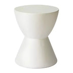 Table d'appoint sablier, noir / gris mousse / blanc, fibre de verre