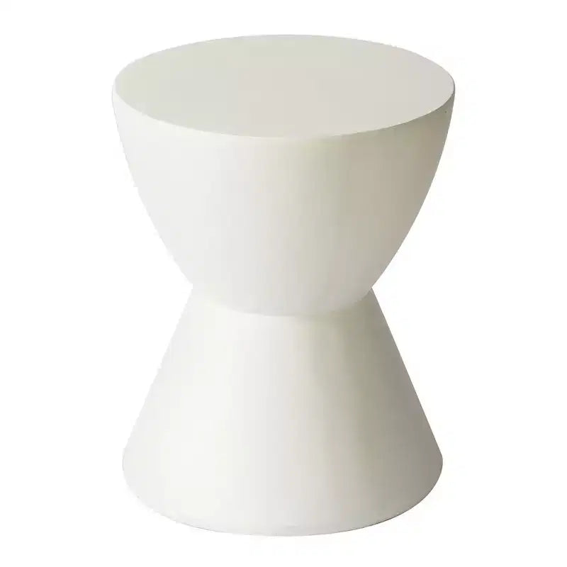 Table d'appoint sablier, noir / gris mousse / blanc, fibre de verre
