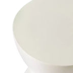 Table d'appoint sablier, noir / gris mousse / blanc, fibre de verre