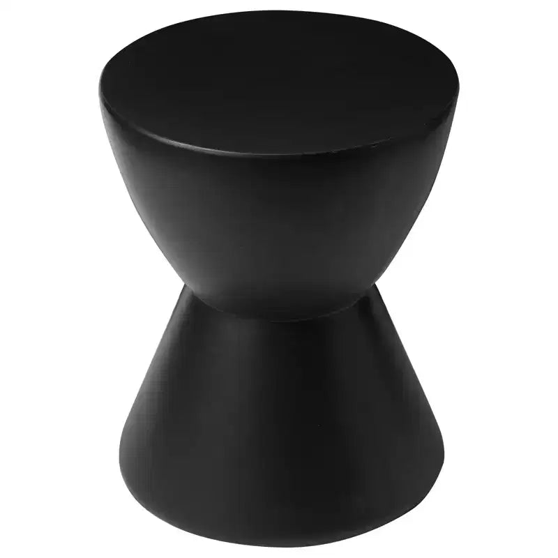 Table d'appoint sablier, noir / gris mousse / blanc, fibre de verre