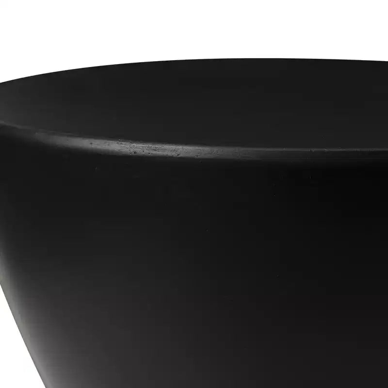 Table d'appoint sablier, noir / gris mousse / blanc, fibre de verre