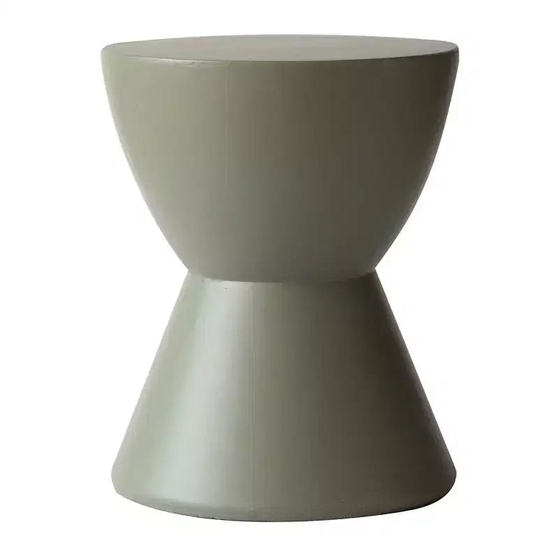 Table d'appoint sablier, noir / gris mousse / blanc, fibre de verre