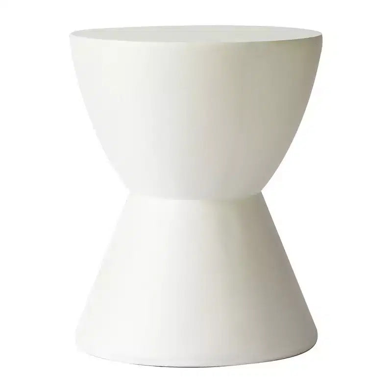 Table d'appoint sablier, noir / gris mousse / blanc, fibre de verre