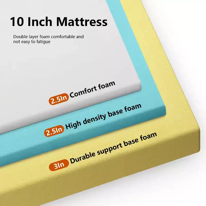 Matelas King blanc, fermeté moyenne, 25 cm, 1 personne