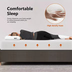 Matelas King blanc, fermeté moyenne, 25 cm, 1 personne