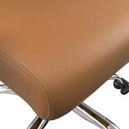 Chaise de bureau haute à dossier réglable, similicuir, pivotante et inclinable, 1 place