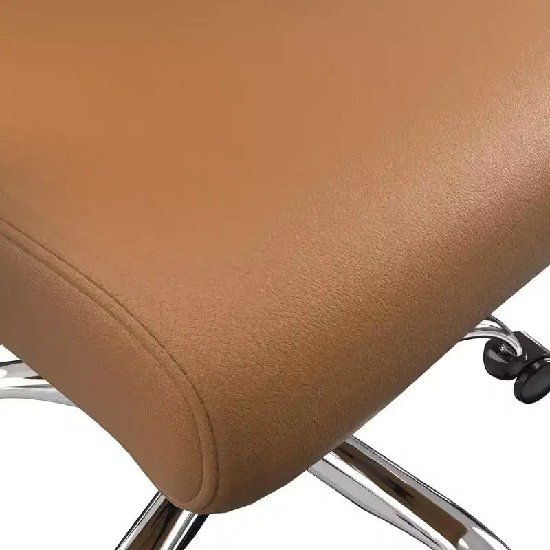 Chaise de bureau haute à dossier réglable, similicuir, pivotante et inclinable, 1 place
