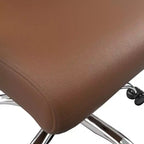 Chaise de bureau haute à dossier réglable, similicuir, pivotante et inclinable, 1 place