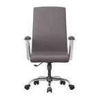 Chaise de bureau haute à dossier réglable, similicuir, pivotante et inclinable, 1 place