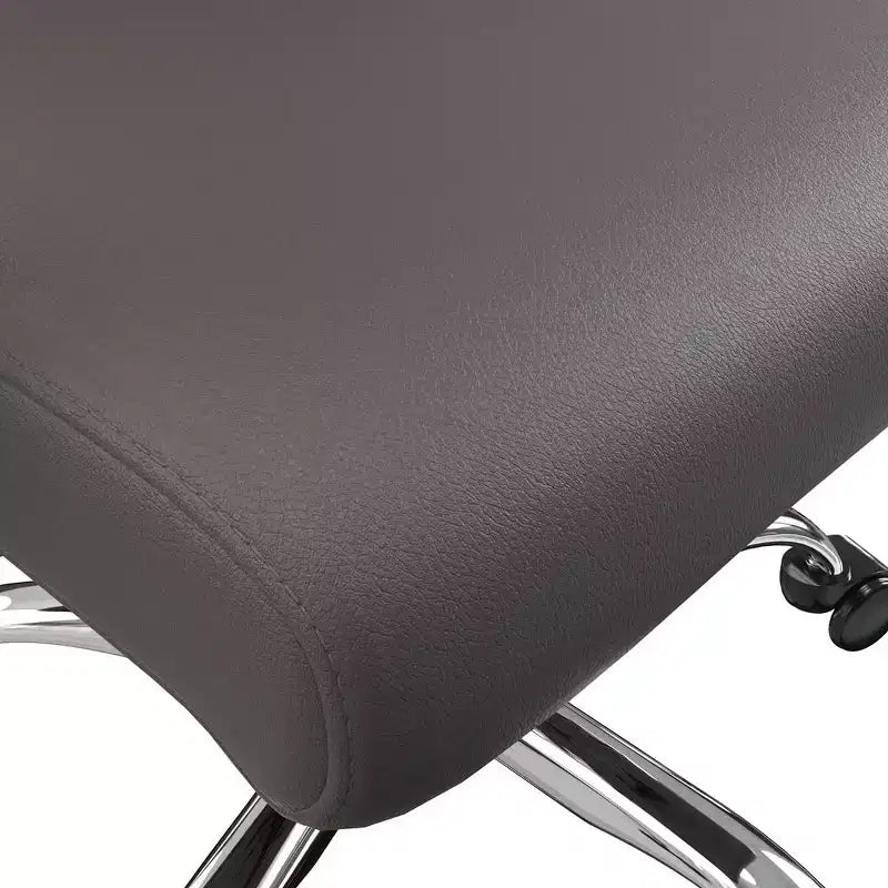 Chaise de bureau haute à dossier réglable, similicuir, pivotante et inclinable, 1 place