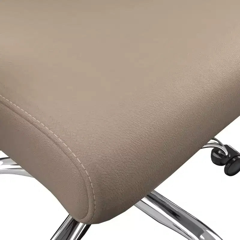 Chaise de bureau haute à dossier réglable, similicuir, pivotante et inclinable, 1 place