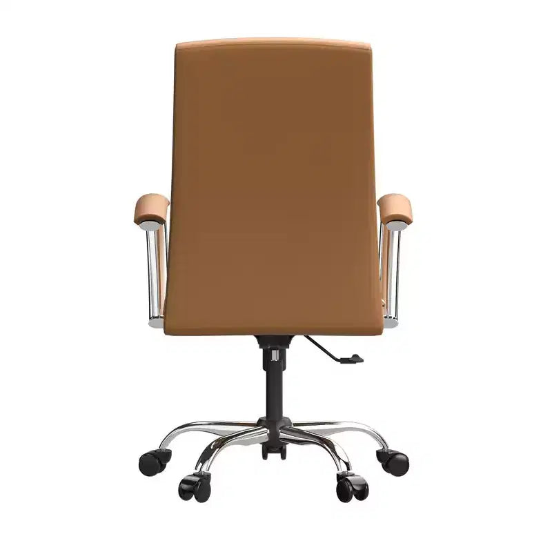 Chaise de bureau haute à dossier réglable, similicuir, pivotante et inclinable, 1 place