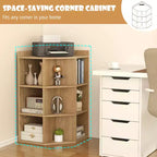 Organisateur de rangement d'angle à 3 niveaux pour jouets avec ports USB, 9 casiers, pour enfants, gris/naturel/blanc