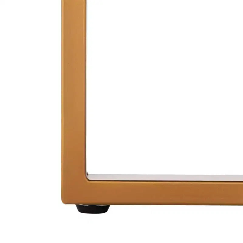 Table basse ronde avec piétement métallique entrecroisé