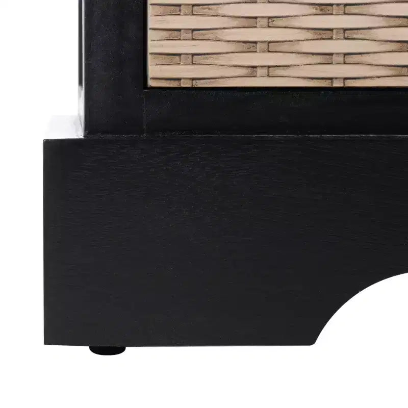 Meuble TV média noir à 4 tiroirs, simple