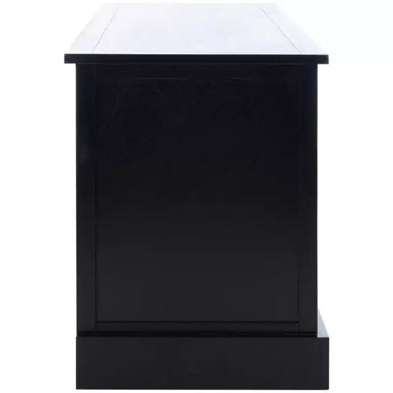 Meuble TV média noir à 4 tiroirs, simple