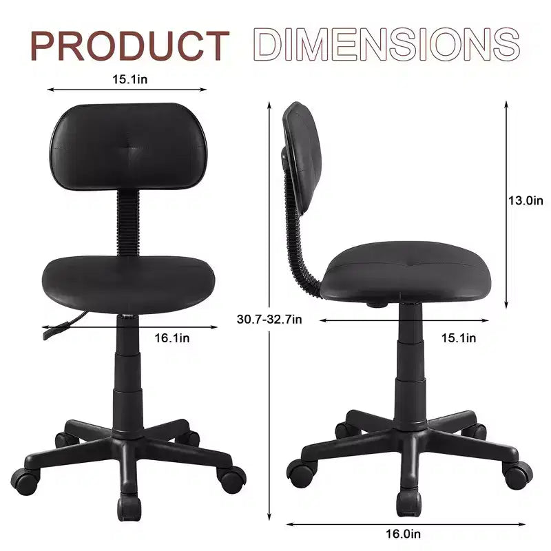 Tabouret roulant pivotant réglable en hauteur avec dossier, noir/café, une place