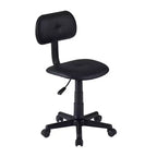VECELO Height Adjustable Rolling Swivel Salon Stool, Small SPA Chair with Backrest for Office, Black/Coffee